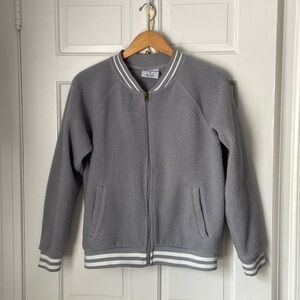 Champion grey teddy bomber jacket